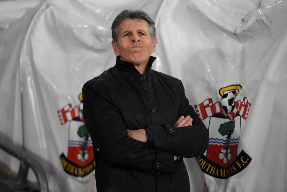 Leicester City manager Claude Puel was sacked by the Saints last summer