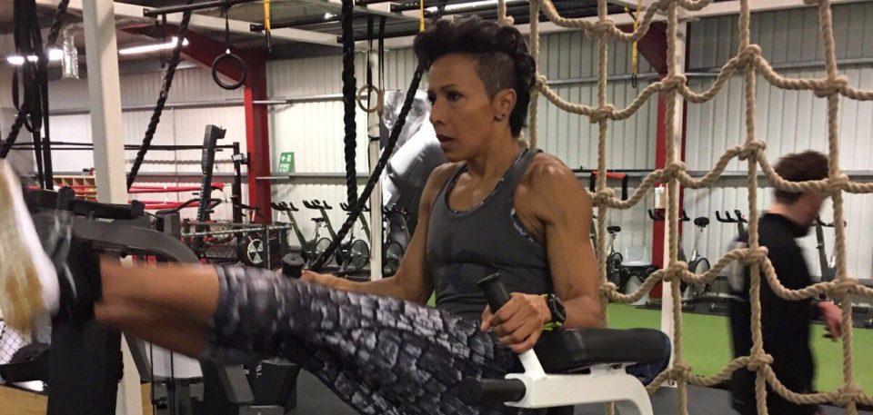  Kelly Holmes still works like a demon in the gym