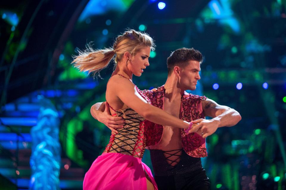  Gemma with Aljaz Skorjanec during the final