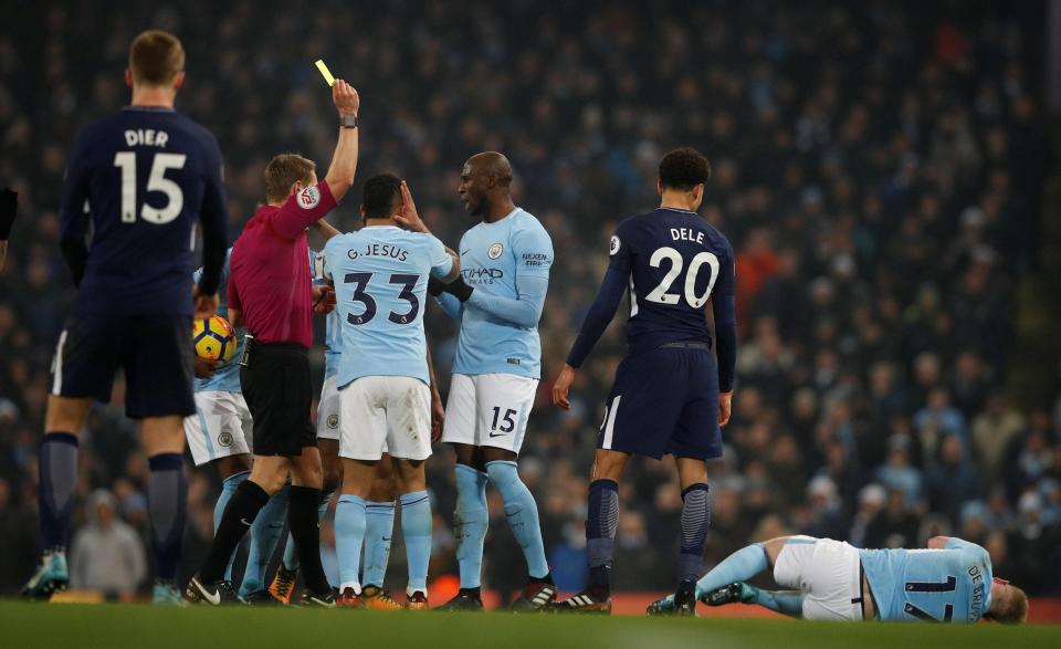  Dele Alli was lucky to escape with only a yellow for the foul