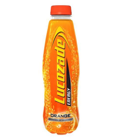  Lucozade energy orange is also a better option containing just two teaspoons of sugar and, unlike the other energy drinks listed, has very low levels of caffeine