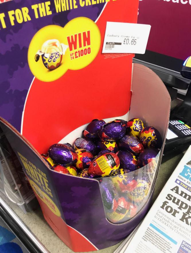 Shopper Scott spotted the Creme Eggs on sale this morning