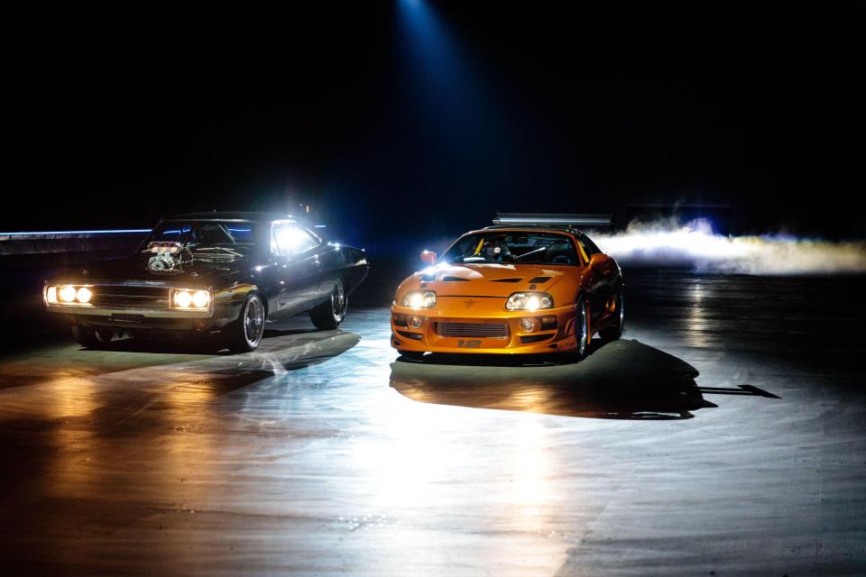  Dom Toretto's Dodge Charger (left) is one of the most iconic motors from the movies