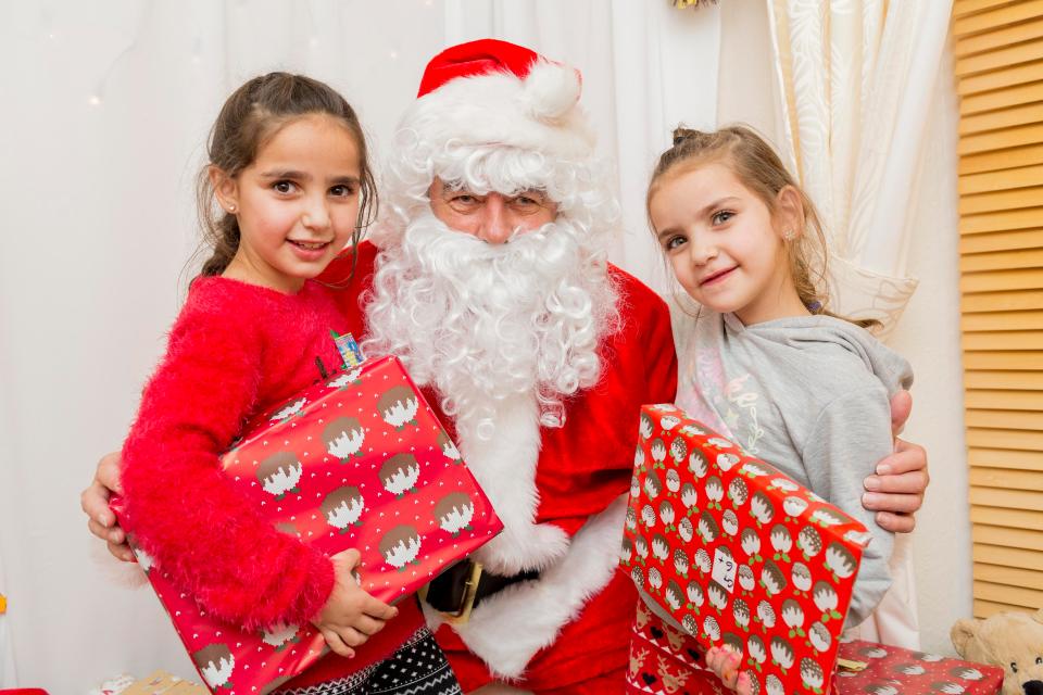 Party time . . children at festive bash 