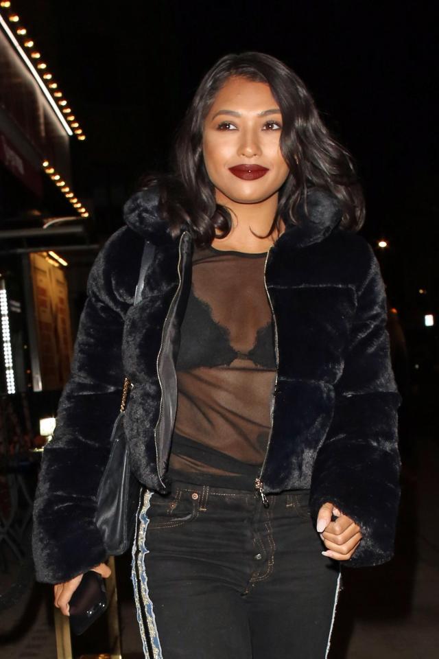  Vanessa White wore a very revealing outfit for her night out in London