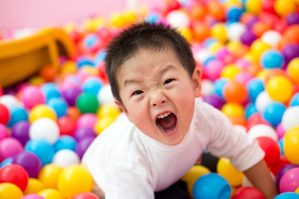  A mum was left fuming after a child bit her daughter in the soft play centre (picture posed by model)