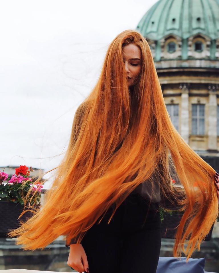  Anastasiya claims her hair is 100 per cent natural