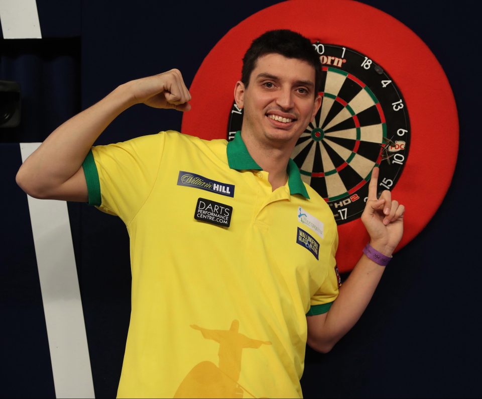 Diogo Portela agrees he is hte best darts player in Brazil - but jokes he is also the only one