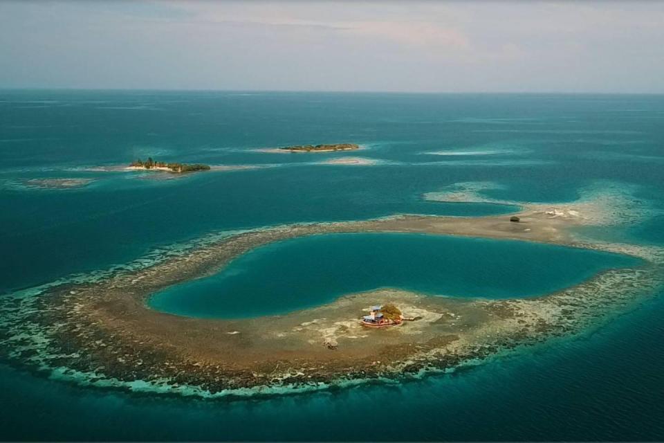 Bird Island in Placencia, Belize, is a completely private island that sleeps up to six people