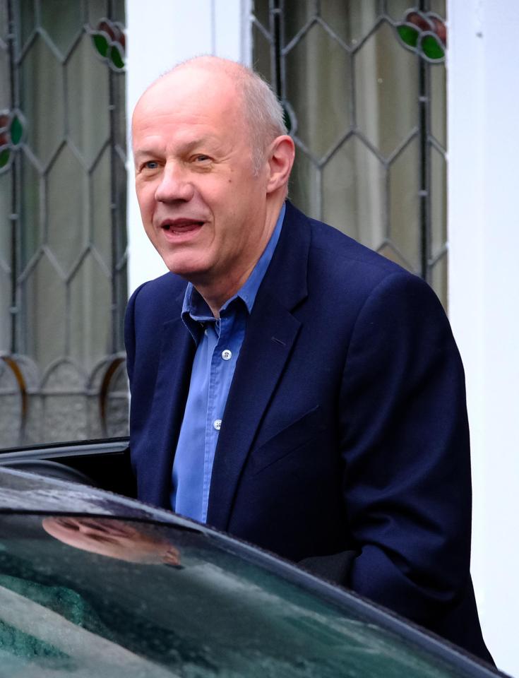  Damian Green leaving his home in Kent this morning