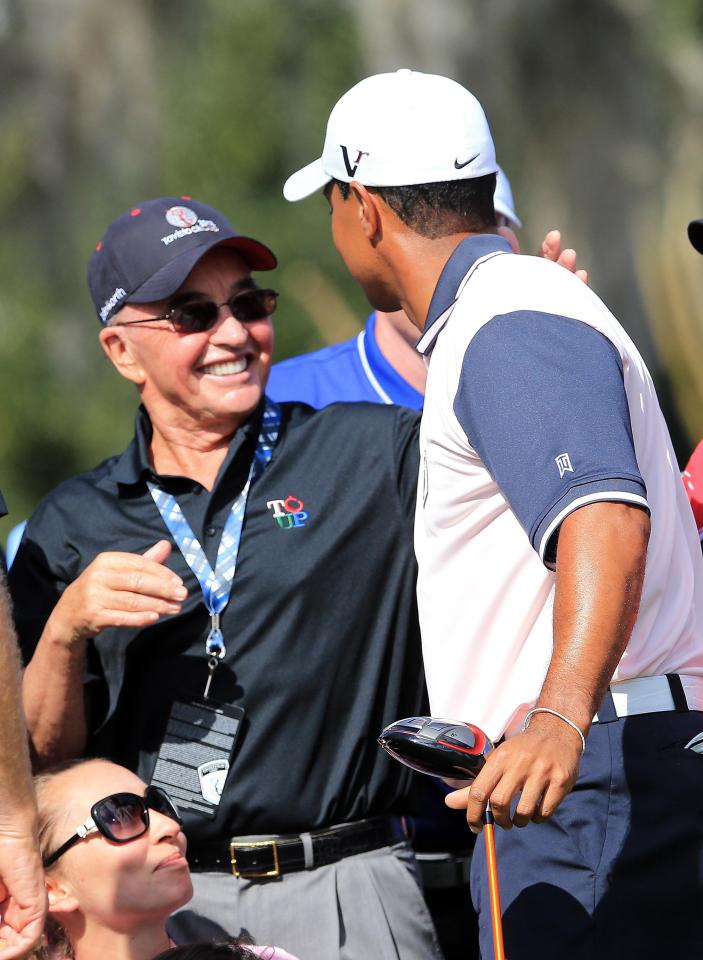  Joe Lewis and Tiger Woods regularly play golf together in Florida