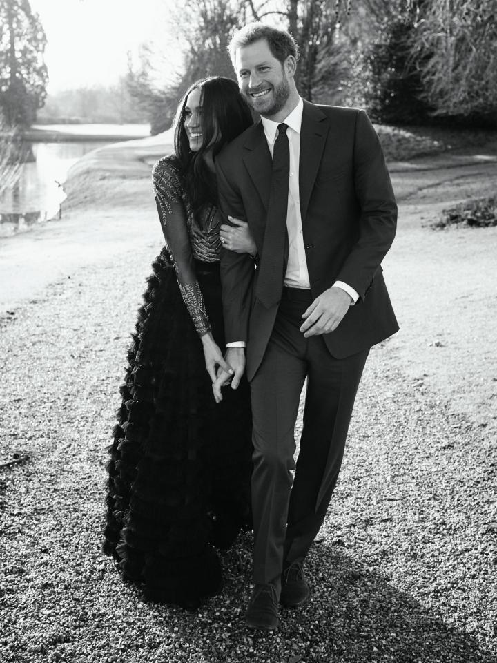  One of the official engagement photos released by Kensington Palace of Prince Harry and Meghan Markle