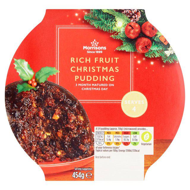  Morrisons Rich Fruit Christmas Pudding (454g) £2.50