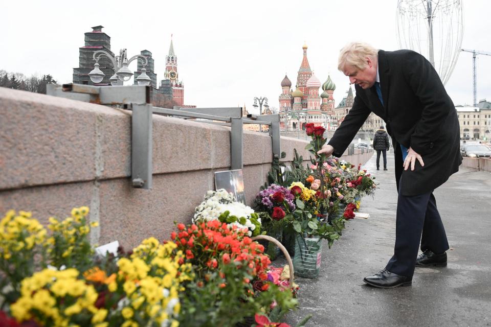  The Foreign Secretary laid a tribute to murdered Putin critic Boris Nemtsov