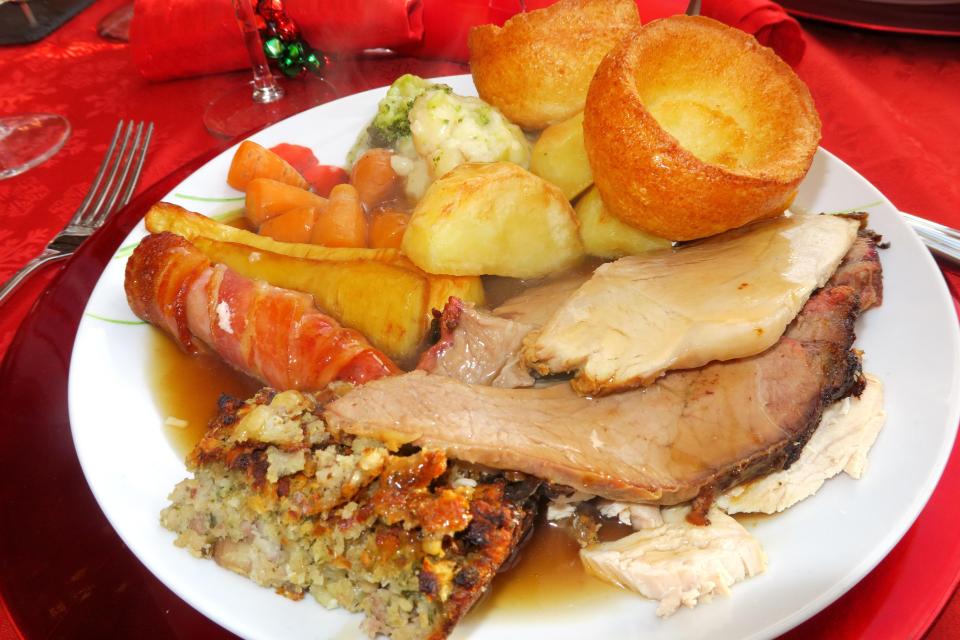  This is the sort of hearty Christmas dinner most people will be looking forward to