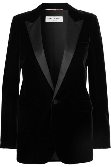 Is a cut-price version of this £1,965 Saint Laurent Velvet Tuxedo Blazer