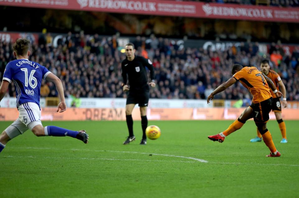  Ivan Cavaleiro scored the game's only goal to put Wolves ahead