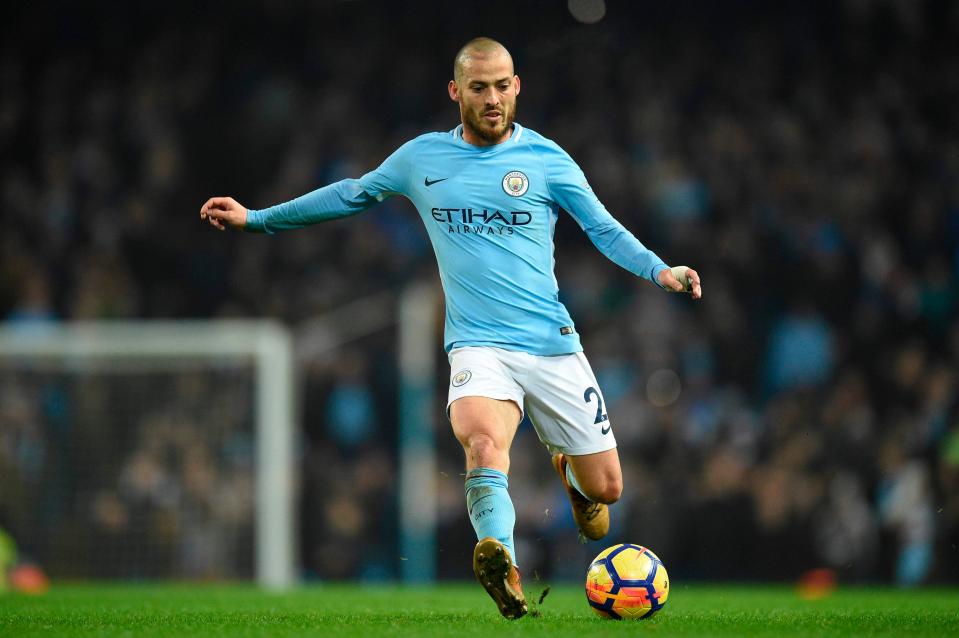  David Silva returned to training after the win against Spurs