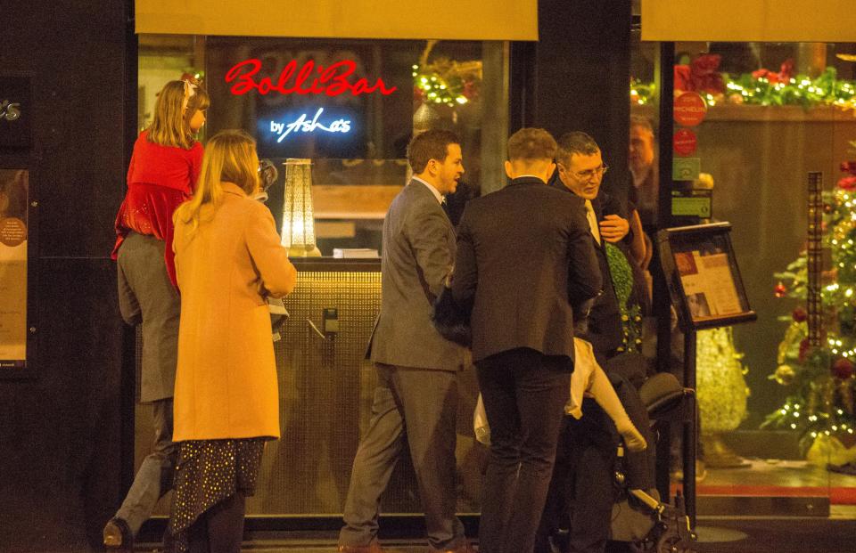  Guests were seen piling into the posh curry house afterwards