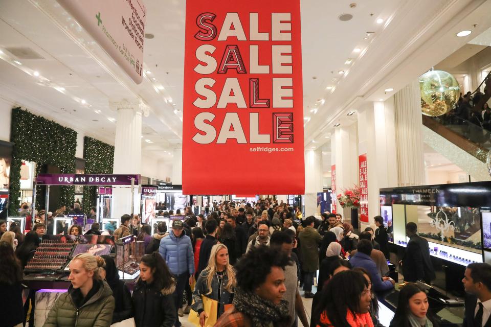  It was packed in Selfridges department store during the Boxing Day sale