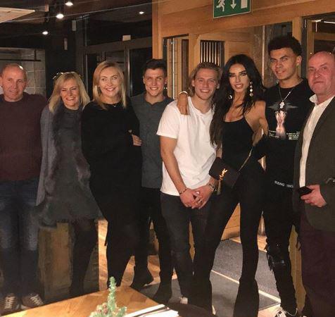  The Spurs star relaxed with friends and family after getting on the score sheet against the Saints