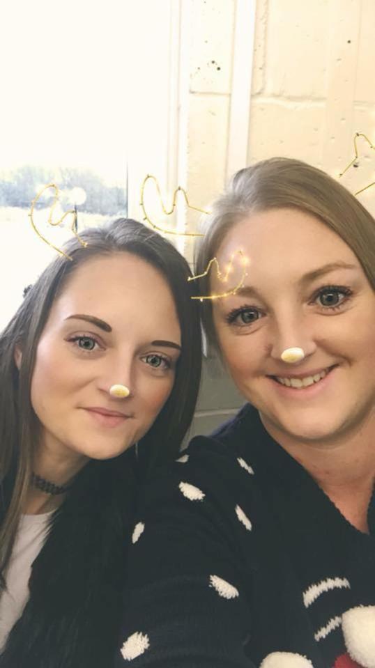 Beverley's daughters Hayley and Ashley rarely left her side when she was in hospital