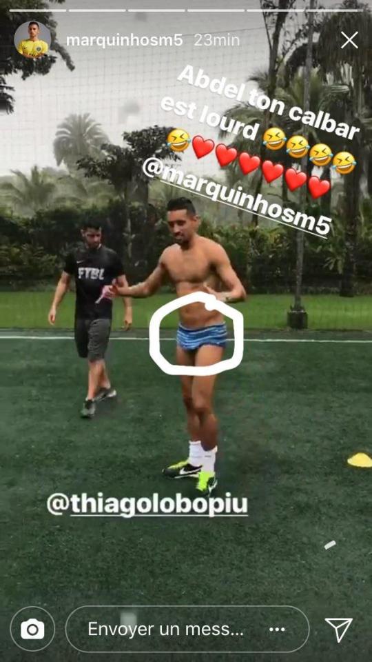  Tottenham defender Serge Aurier mocked his former Paris Saint-Germain Marquinhos