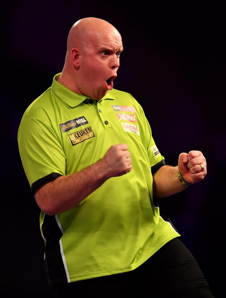  Michael van Gerwen saw off Raymond van Barneveld in a classic