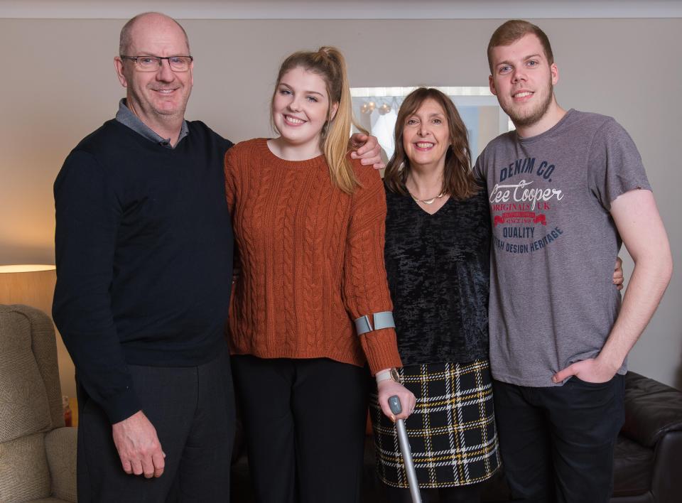  Lucy and her family are standing strong seven months after the attack