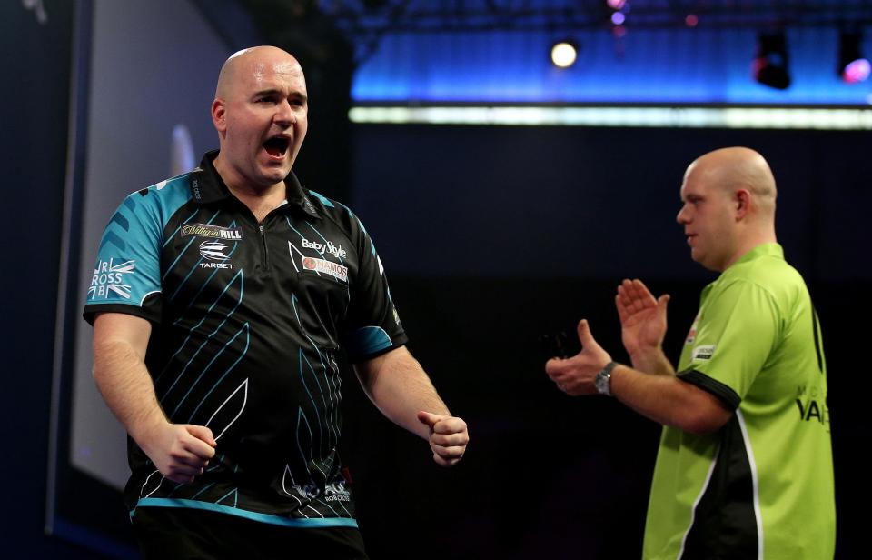 Rob Cross stunned Michael van Gerwen in a thriller at Ally Pally