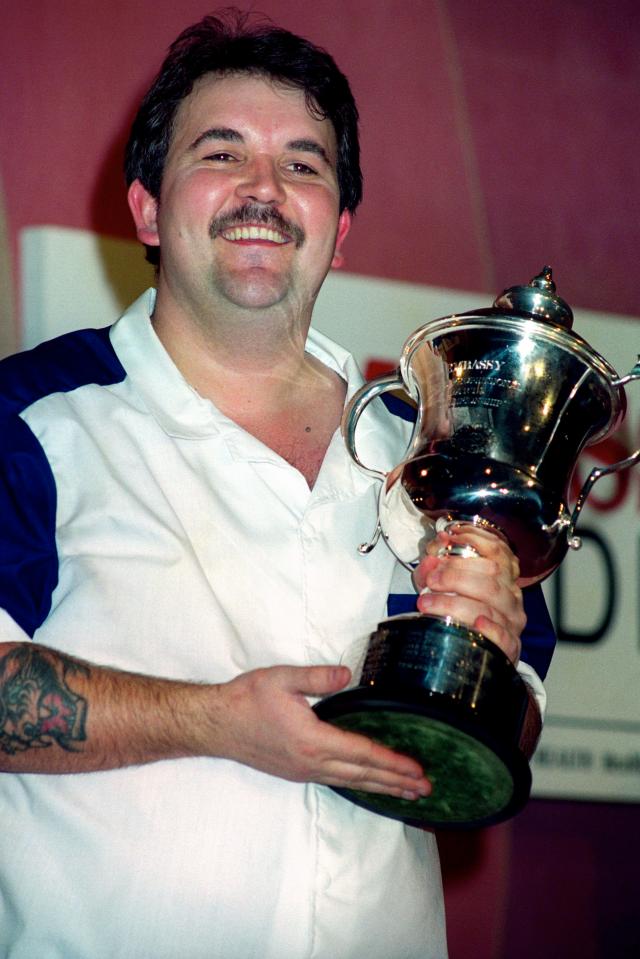  Phil Taylor with one of his first titles back in 1992