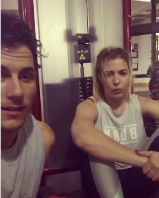  Gemma Atkinson and Gorka Marquez worked out together today