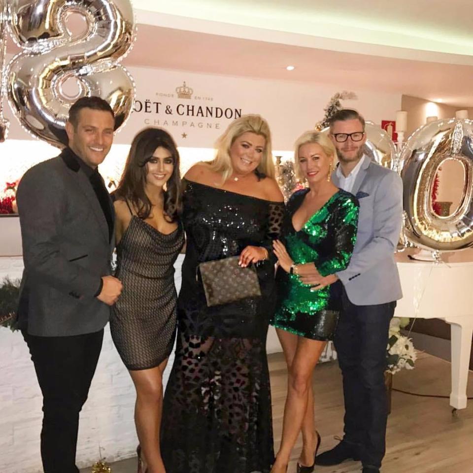  Elliott and Sadie Wright welcomed Gemma Collins, Denise Van Outen and her boyfriend Eddie Boxshall to their restaurant Olivia's for a new year's shindig