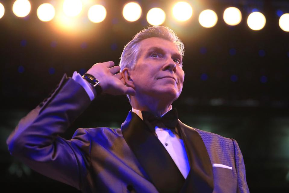  Buffer was the announcer at Anthony Joshua's fight with Wladimir Klitschko