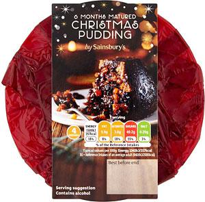  Sainsbury’s Six Month Matured Christmas Pudding (900g) £5