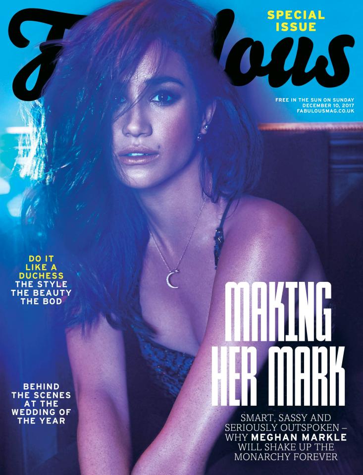  Meghan Markle is this week's Fabulous magazine cover star