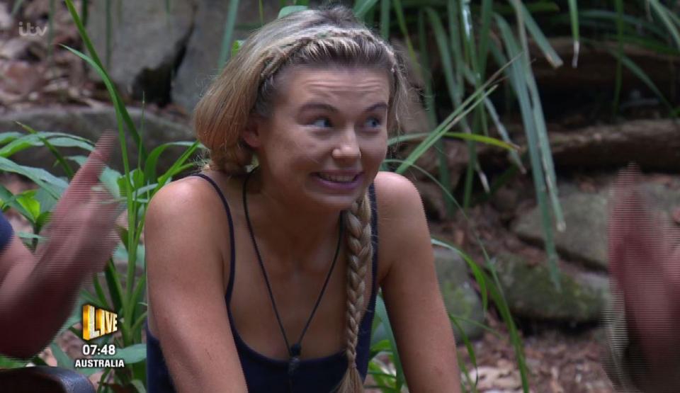  Toff revealed she had been poorly on her last night