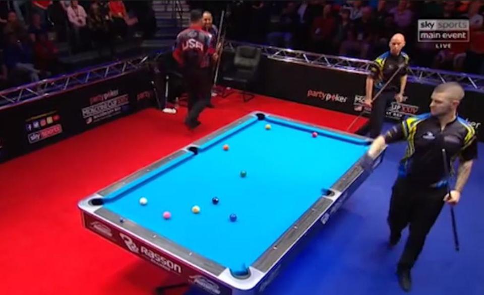  There have been calls for Oscar Dominguez to be banned from the pool tournament after he uttered the shocking comment