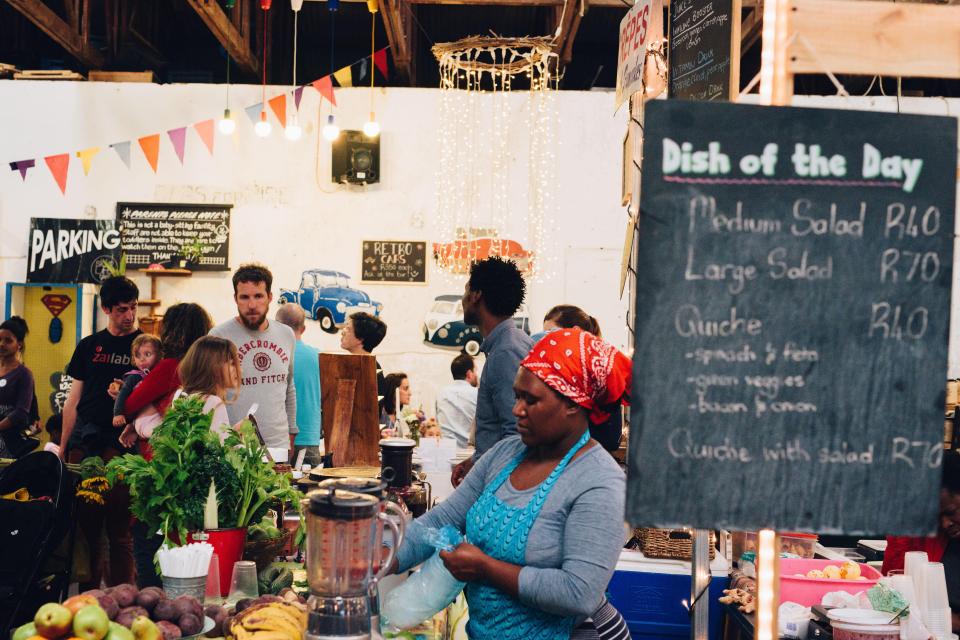  Hang with the hipsters at Blue Bird Garage Market in Cape Town