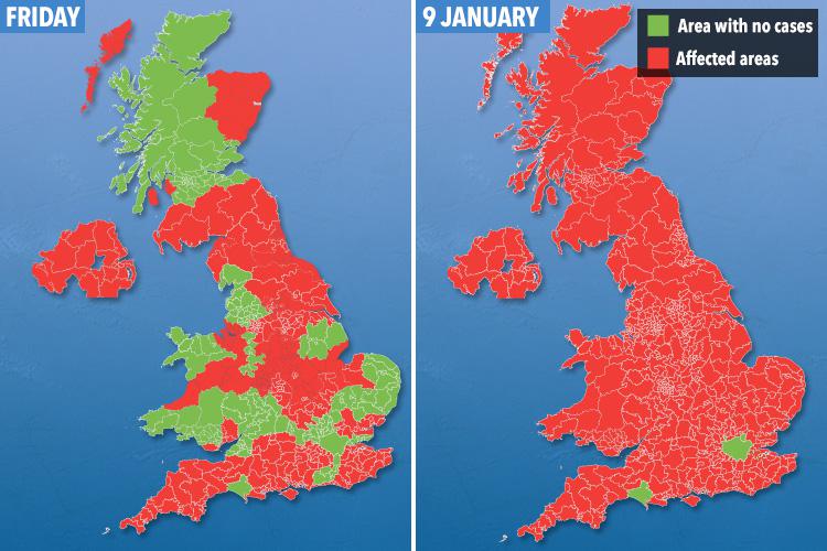 The flu virus has continued to spread across the UK, including a rise in cases of the H3N2 'Aussie' strain