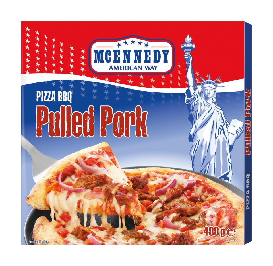  The Mcennedy pulled pork or pulled beef pizza is available for just £1.99,