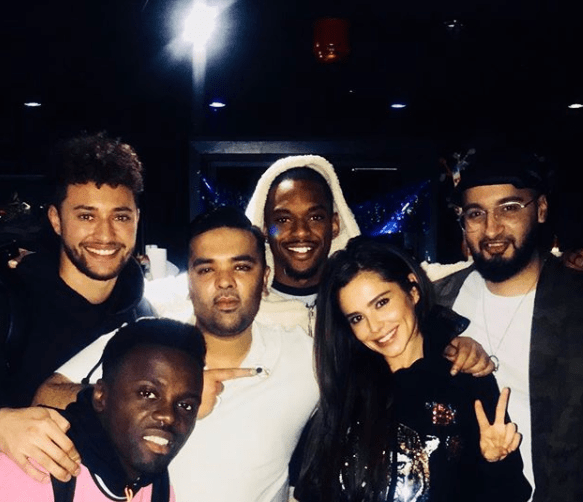  The snap comes just days after she posed up with Naughty Boy and Rak-Su