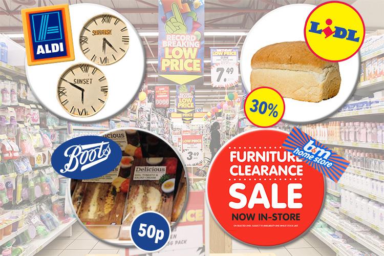  Sticker-savvy shoppers might find discounts in stores like Aldi, Lidl, Boots or B&M