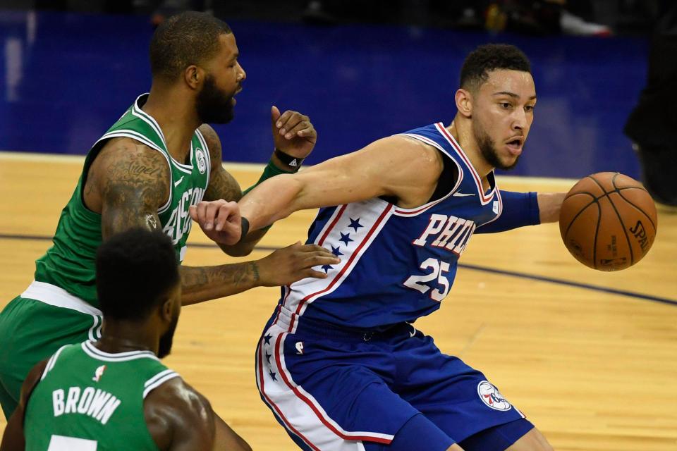  The Sixers raced out to a 22-point lead in the first half