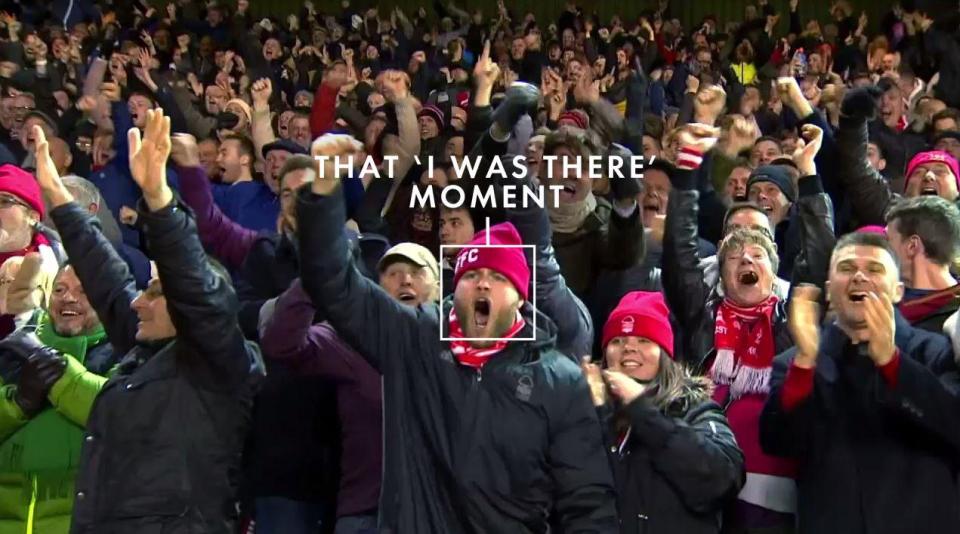 Nottingham Forest fans celebrated a famous FA Cup win