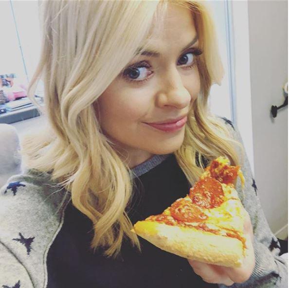 Holly revealed in 2018 she was having pizza for breakfast after the NTAs