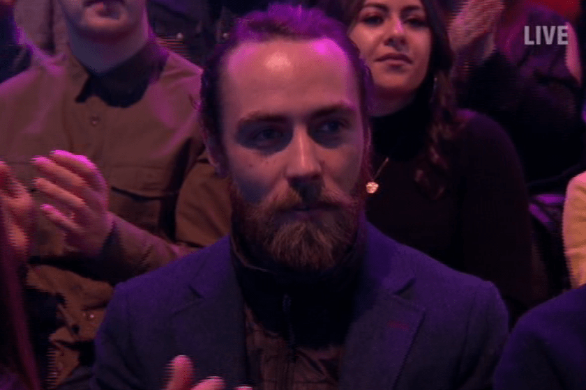  James Middleton was in the audience to support Donna Air