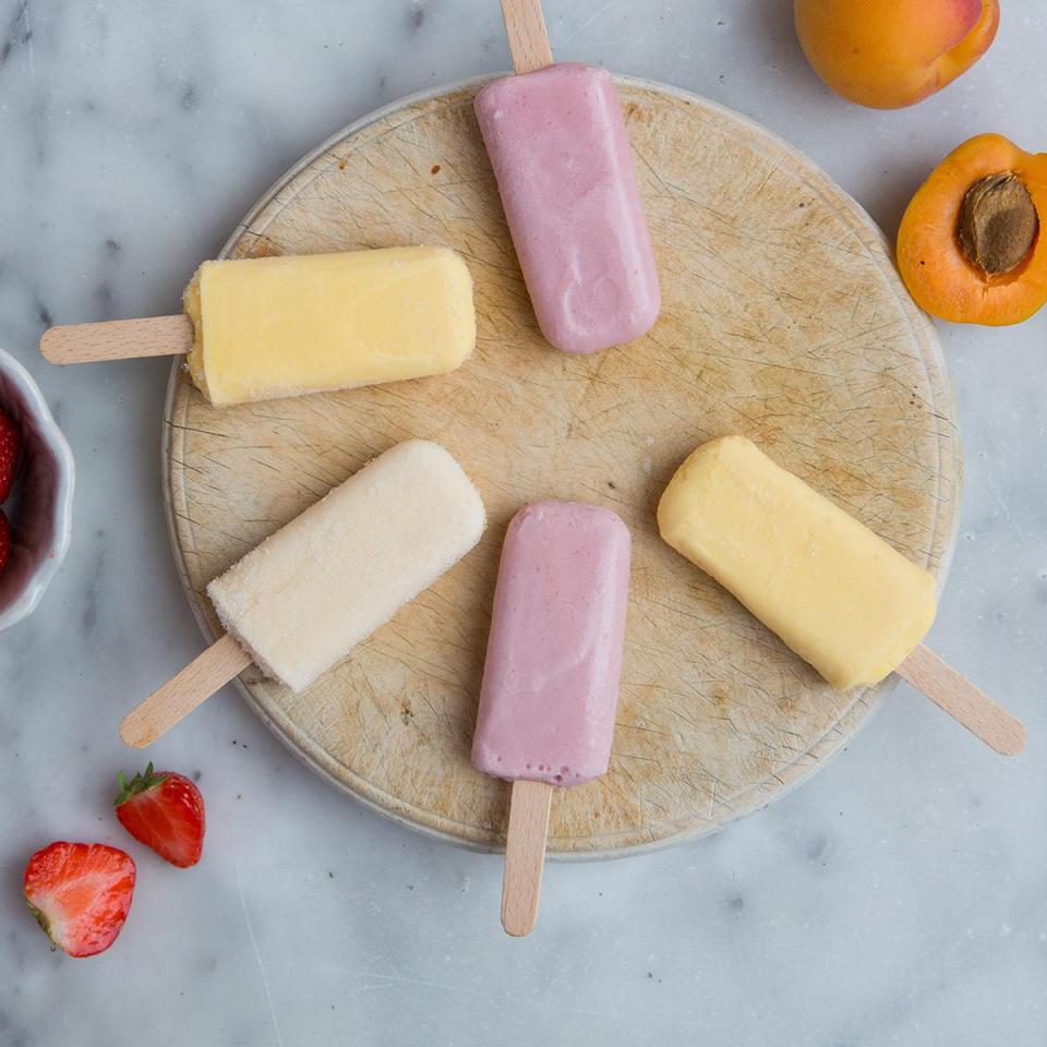  The frozen yogurt and fruit lollies are an alternative to sugary ice creams for kids - and a low calorie snack for adults too