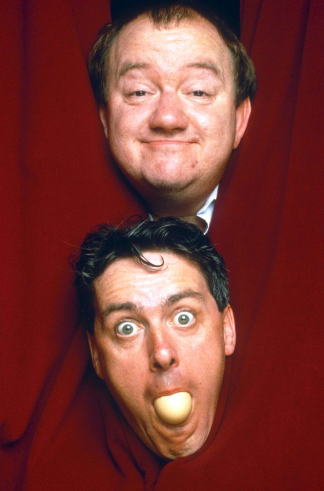  Griff with comedy partner Mel Smith in 1994