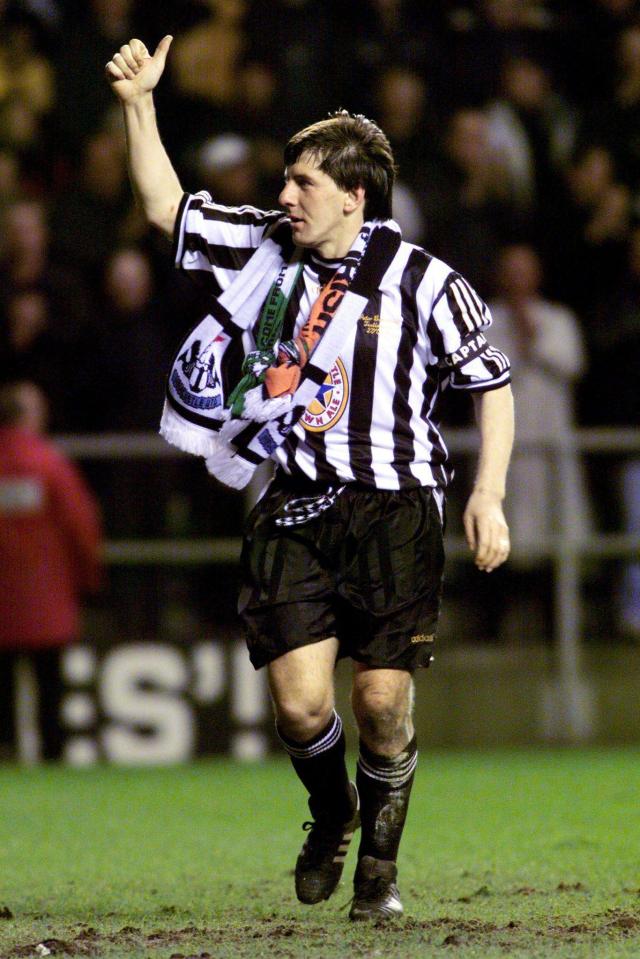 Beardsley played for the club for eight years over two stints